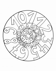 Mandala With Numbers  1 To 10 